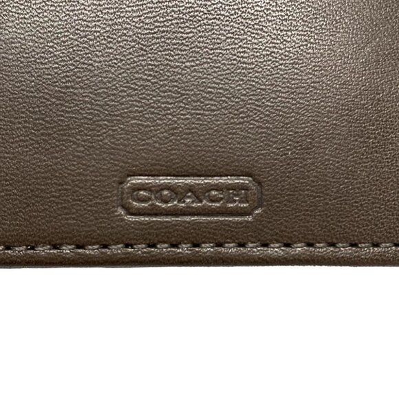 Auth COACH - Dark Brown Leather Card Case - Picture 9 of 9
